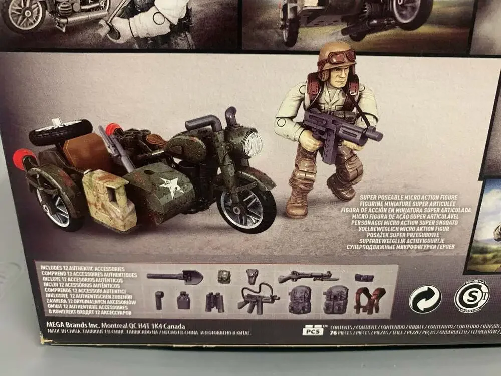Mega Bloks Call of Duty Sidecar Pursuit Collector Construction Set #CNG94